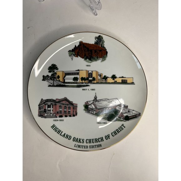 Highland Oaks Church of Christ Vintage Church Plate - Picture 2 of 16